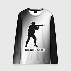 Лонгслив мужской Counter Strike glitch на светлом фоне, цвет: 3D-принт