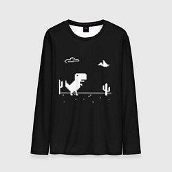 Мужской лонгслив Динозавр гугл хром Dino