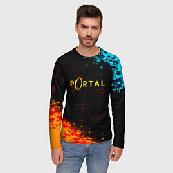 Лонгслив мужской Portal x Half life, цвет: 3D-принт — фото 2