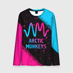 Лонгслив мужской Arctic Monkeys - neon gradient, цвет: 3D-принт