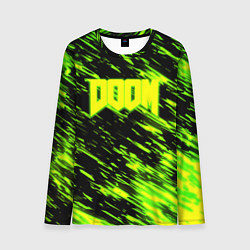 Лонгслив мужской Doom огенное лого кислотное, цвет: 3D-принт