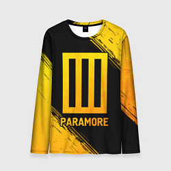 Лонгслив мужской Paramore - gold gradient, цвет: 3D-принт