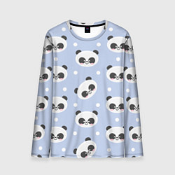 Лонгслив мужской Милая мультяшная панда, цвет: 3D-принт
