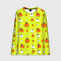 Мужской лонгслив Стадо овец в поле