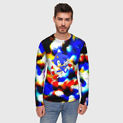Лонгслив мужской Sonic colors, цвет: 3D-принт — фото 2