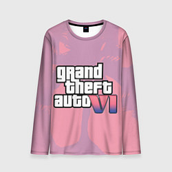 Мужской лонгслив GTA 6 pink