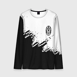 Лонгслив мужской Juventus black sport texture, цвет: 3D-принт