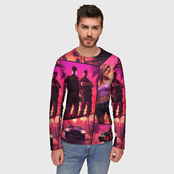 Лонгслив мужской GTA V style art, цвет: 3D-принт — фото 2
