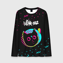 Лонгслив мужской Blink 182 - rock star cat, цвет: 3D-принт