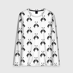 Мужской лонгслив Panda love - pattern