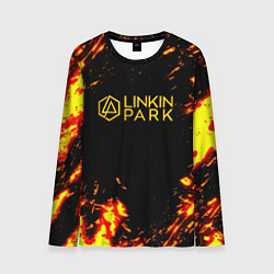 Лонгслив мужской Linkin park огненный стиль, цвет: 3D-принт