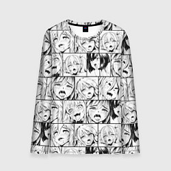 Мужской лонгслив Ahegao pattern