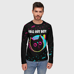 Лонгслив мужской Fall Out Boy - rock star cat, цвет: 3D-принт — фото 2