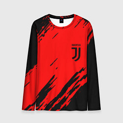 Лонгслив мужской Juventus краски спорт фк, цвет: 3D-принт