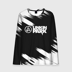 Лонгслив мужской Linkin park рок бенд краски, цвет: 3D-принт