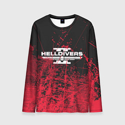 Мужской лонгслив Helldivers 2: Red Blood
