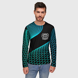 Лонгслив мужской Bayer 04 football net, цвет: 3D-принт — фото 2