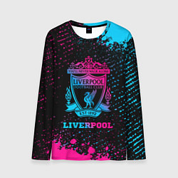 Мужской лонгслив Liverpool - neon gradient