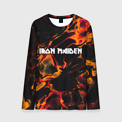 Лонгслив мужской Iron Maiden red lava, цвет: 3D-принт