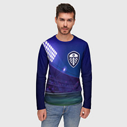 Лонгслив мужской Leeds United ночное поле, цвет: 3D-принт — фото 2