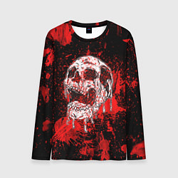 Лонгслив мужской Bloody skull, цвет: 3D-принт