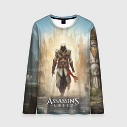 Лонгслив мужской Assassins creed на фоне дворца, цвет: 3D-принт