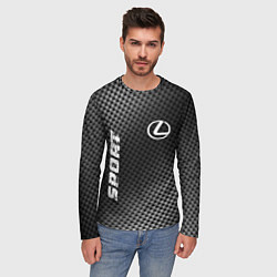 Лонгслив мужской Lexus sport carbon, цвет: 3D-принт — фото 2