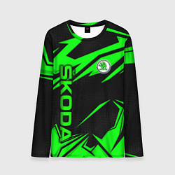 Лонгслив мужской Skoda - green uniform, цвет: 3D-принт