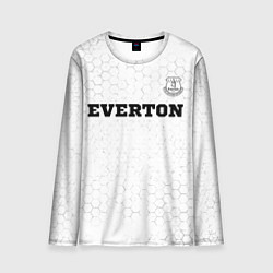 Мужской лонгслив Everton sport на светлом фоне посередине