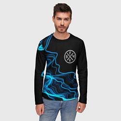 Лонгслив мужской Bullet For My Valentine sound wave, цвет: 3D-принт — фото 2