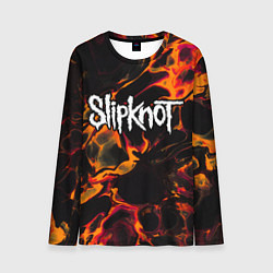 Мужской лонгслив Slipknot red lava