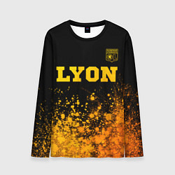 Мужской лонгслив Lyon - gold gradient посередине