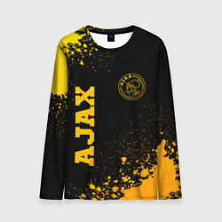Лонгслив мужской Ajax - gold gradient вертикально, цвет: 3D-принт
