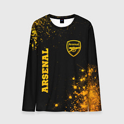 Лонгслив мужской Arsenal - gold gradient вертикально, цвет: 3D-принт