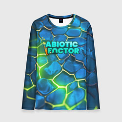 Лонгслив мужской Abiotic Factor logo bright neon, цвет: 3D-принт