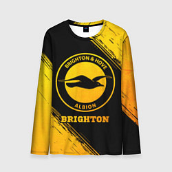 Лонгслив мужской Brighton - gold gradient, цвет: 3D-принт