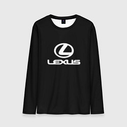 Мужской лонгслив Lexus white logo