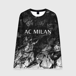 Лонгслив мужской AC Milan black graphite, цвет: 3D-принт