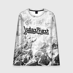 Лонгслив мужской Judas Priest white graphite, цвет: 3D-принт