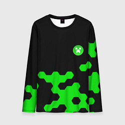 Лонгслив мужской Minecraft game creeper, цвет: 3D-принт
