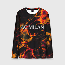 Лонгслив мужской AC Milan red lava, цвет: 3D-принт