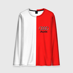 Лонгслив мужской AUDI logo полосы, цвет: 3D-принт