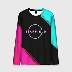 Лонгслив мужской Starfield neon, цвет: 3D-принт