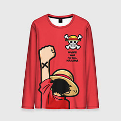 Лонгслив мужской One Piece - captain Monkey D Luffy, цвет: 3D-принт