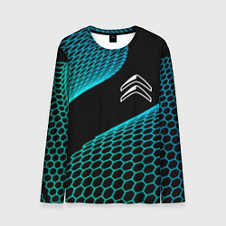 Мужской лонгслив Citroen electro hexagon