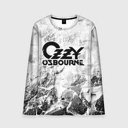 Лонгслив мужской Ozzy Osbourne white graphite, цвет: 3D-принт