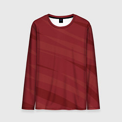 Мужской лонгслив Бордовый полосами