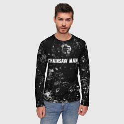 Лонгслив мужской Chainsaw Man black ice, цвет: 3D-принт — фото 2