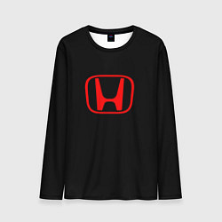 Лонгслив мужской Honda red logo auto, цвет: 3D-принт