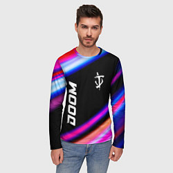 Лонгслив мужской Doom speed game lights, цвет: 3D-принт — фото 2